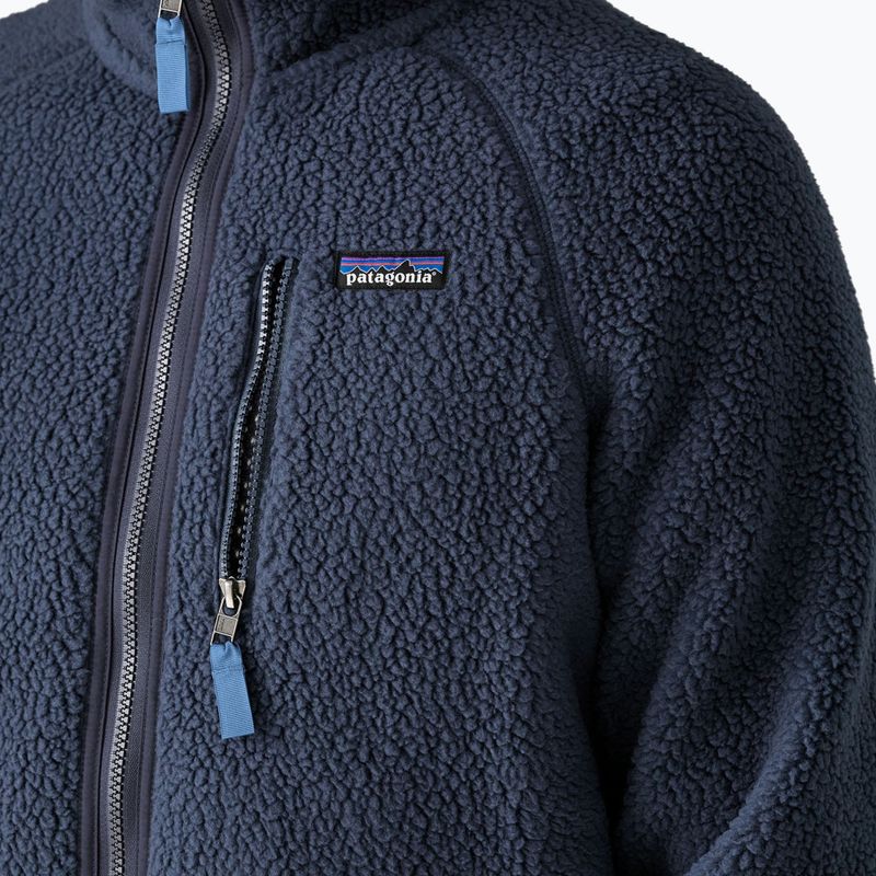 Felpa da trekking uomo Patagonia Retro Pile new navy con sunken blue 6