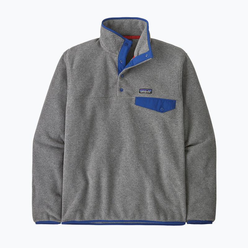 Felpa da uomo Patagonia LW Synch Snap-T P / O nickel w / clement blue trekking