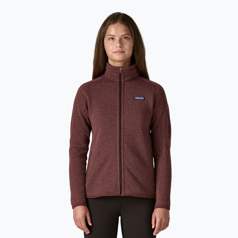 Felpa da trekking in pile Patagonia Better Sweater Donna rubino scuro