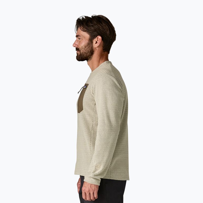 Felpa da uomo Patagonia R1 Air Crew pelican 4