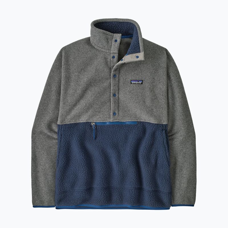 Felpa da uomo Patagonia Retro Pile 1 / 2 Snap P / O new navy w / nickel trekking 5