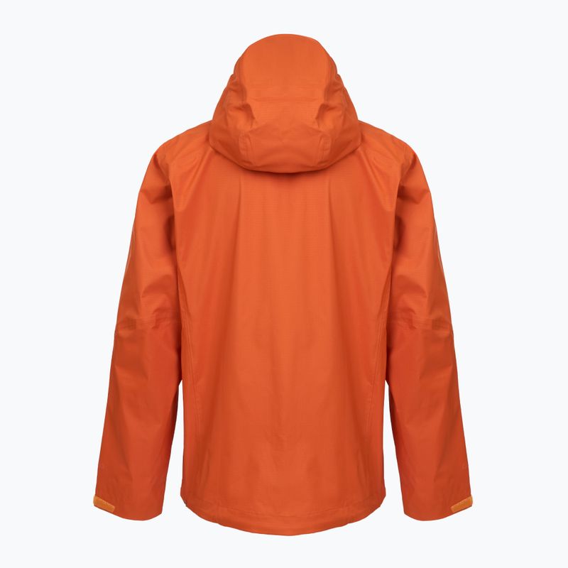 Giacca antipioggia da uomo Patagonia Granite Crest Rain coal orange 2