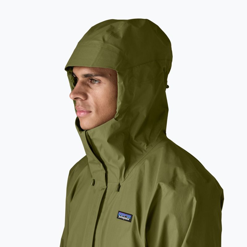 Giacca antipioggia da uomo Patagonia Torrentshell 3L Rain caper green 5