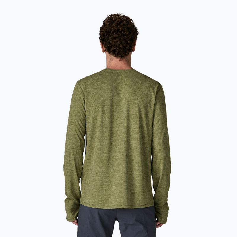 Maglia a maniche lunghe da uomo Patagonia Capilene Cool Sun caper green/buckhorn green x-dye 3