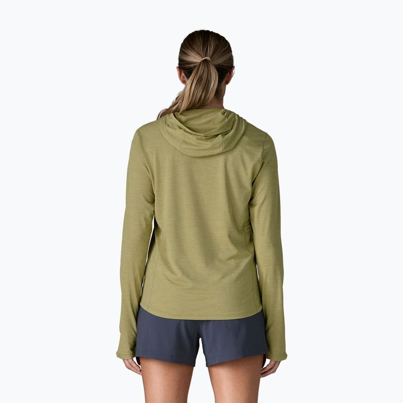 Felpa da donna Patagonia Capilene Cool Sun Hoody gumtree green/light gumtree green x-dye 3
