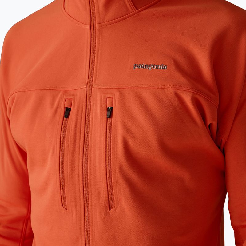 Felpa da uomo Patagonia R1 Ultralight Hoody coal orange 7
