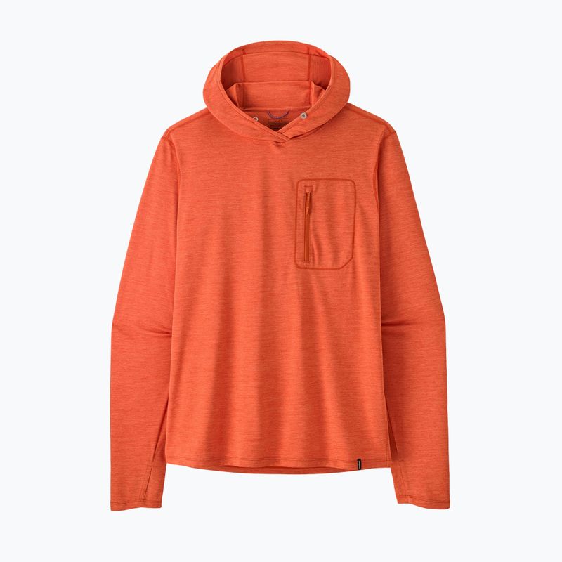 Felpa da uomo Patagonia Capilene Cool Sun Hoody coal orange/light coal orange x-dye 9