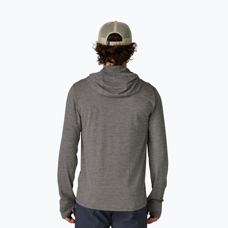 Felpa da uomo Patagonia Capilene Cool Sun Hoody forge grey/noble grey x-dye 3