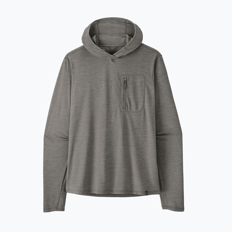 Felpa da uomo Patagonia Capilene Cool Sun Hoody forge grey/noble grey x-dye 10