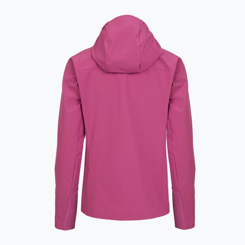 Giacca softshell da donna Patagonia R1 CrossStrata Hoody faded magenta 2