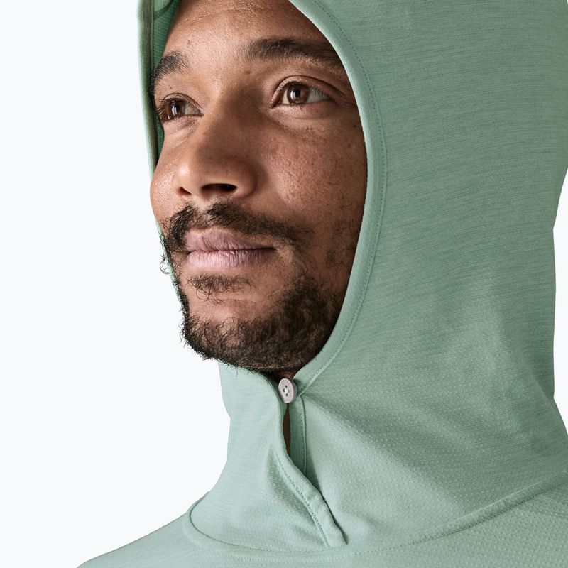 Felpa da uomo Patagonia Capilene Cool Sun Hoody thermal blue/thin ice x-dye 6