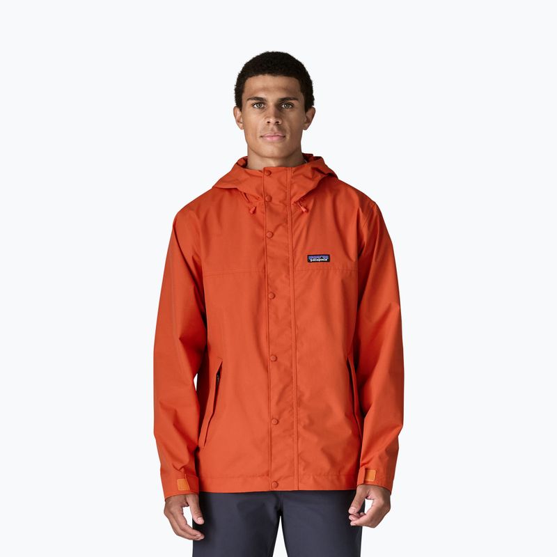 Giacca antipioggia da uomo Patagonia Outdoor Everyday Rain coal orange