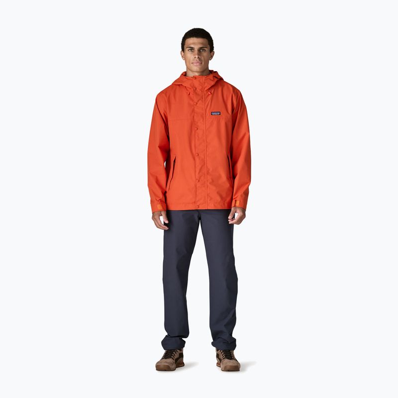 Giacca antipioggia da uomo Patagonia Outdoor Everyday Rain coal orange 2