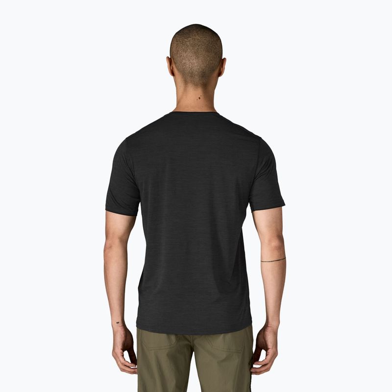 Maglietta da uomo Patagonia Capilene Cool Ultra black/forge grey x-dye 2