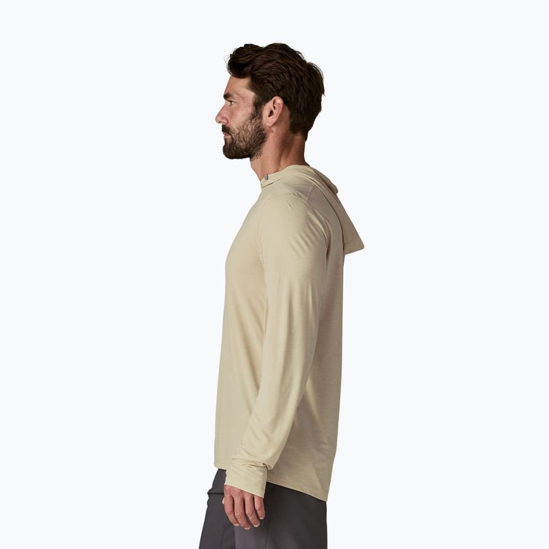 Felpa da uomo Patagonia Capilene Ultra Hoody pumice/dyno white x-dye 4