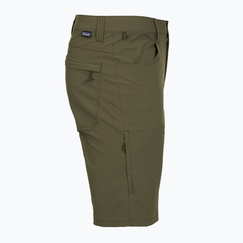 Pantaloncini da trekking da uomo Patagonia Quandary Basin Green 3