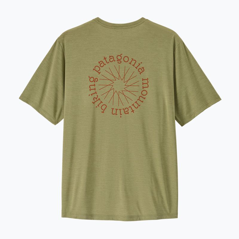 Maglietta da trekking uomo Patagonia Cap Cool Daily Shirt - Spoke Stencil gumtree green - light gumtree green x-dye 2