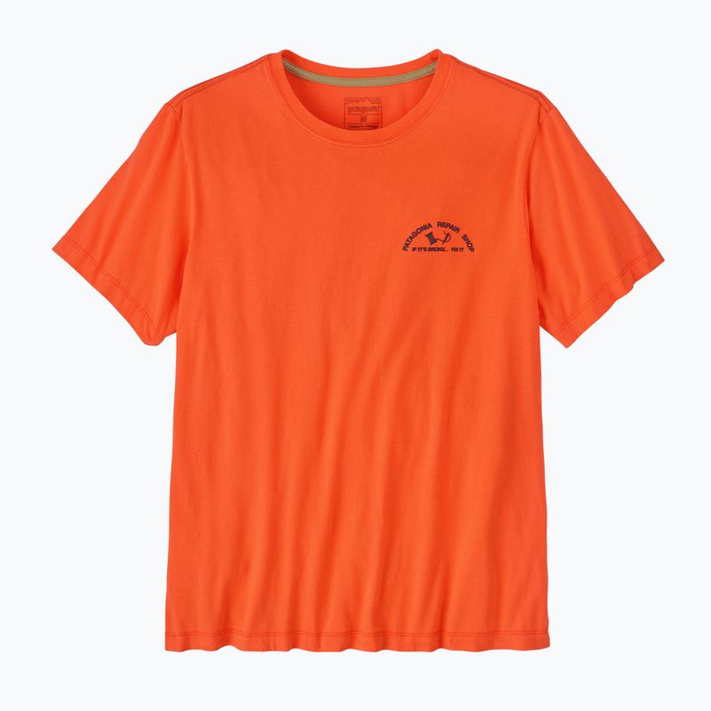 Maglietta da uomo Patagonia Repair Shop orange peel