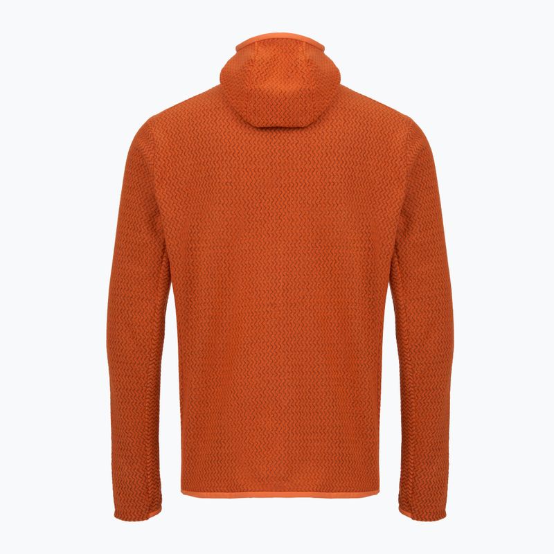 Felpa trekking da uomo Patagonia R1 Air Full Zip Hoody coal orange 2