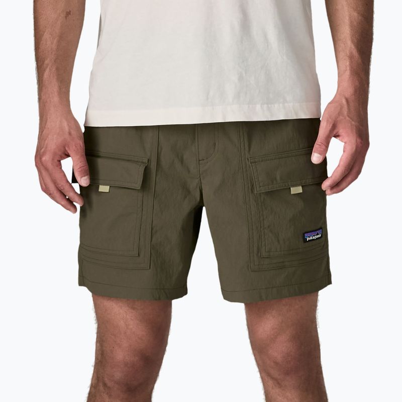 Pantaloncini da uomo Patagonia Outdoor Everyday 6" basin green 3