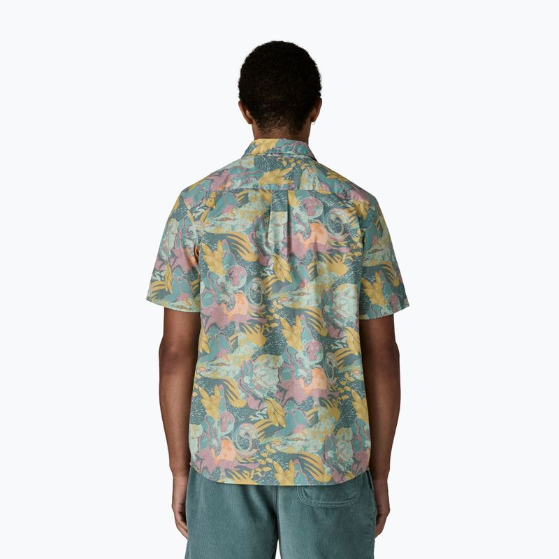 Camicia da uomo Patagonia Go To moon tripper/blue sage 3