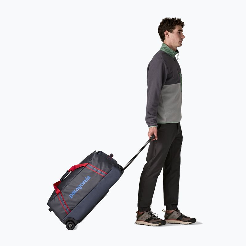 Borsa da viaggio Patagonia Black Hole Wheeled Duffel 70 l smolder blue/amanita red 5