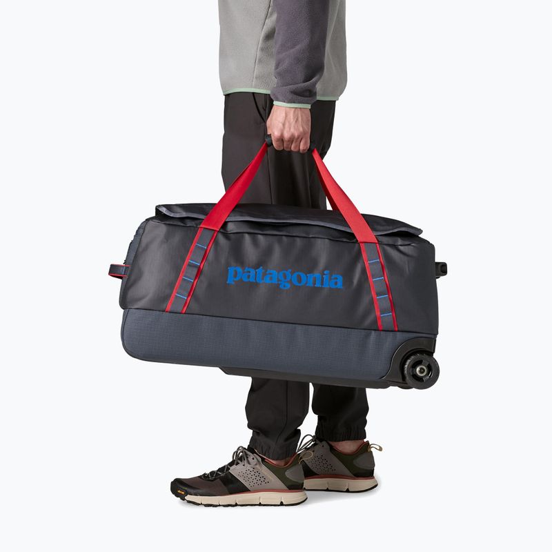 Borsa da viaggio Patagonia Black Hole Wheeled Duffel 70 l smolder blue/amanita red 6