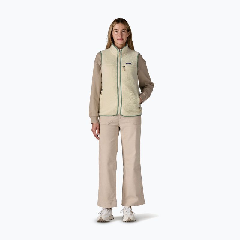 Gilet da donna Patagonia Retro Pile naturale con ellwood green 2