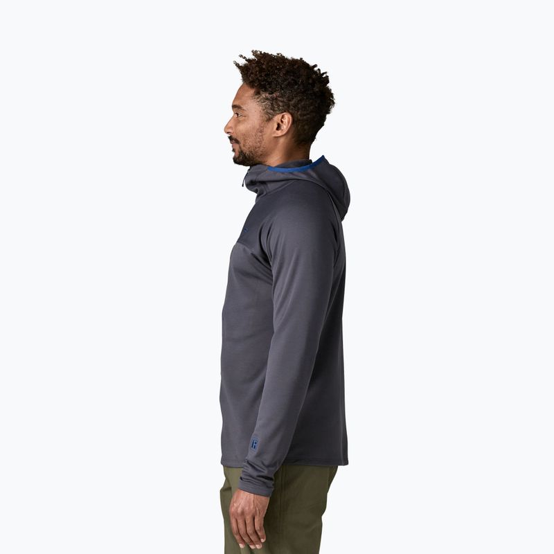 Felpa da uomo Patagonia R1 Ultralight Hoody smolder blue 4