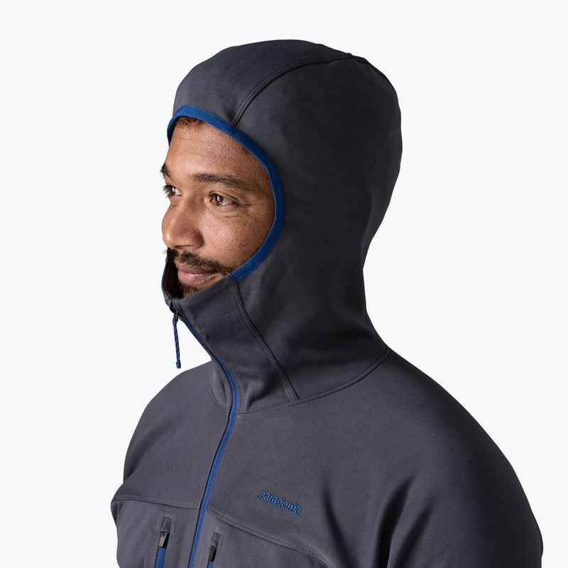 Felpa da uomo Patagonia R1 Ultralight Hoody smolder blue 5