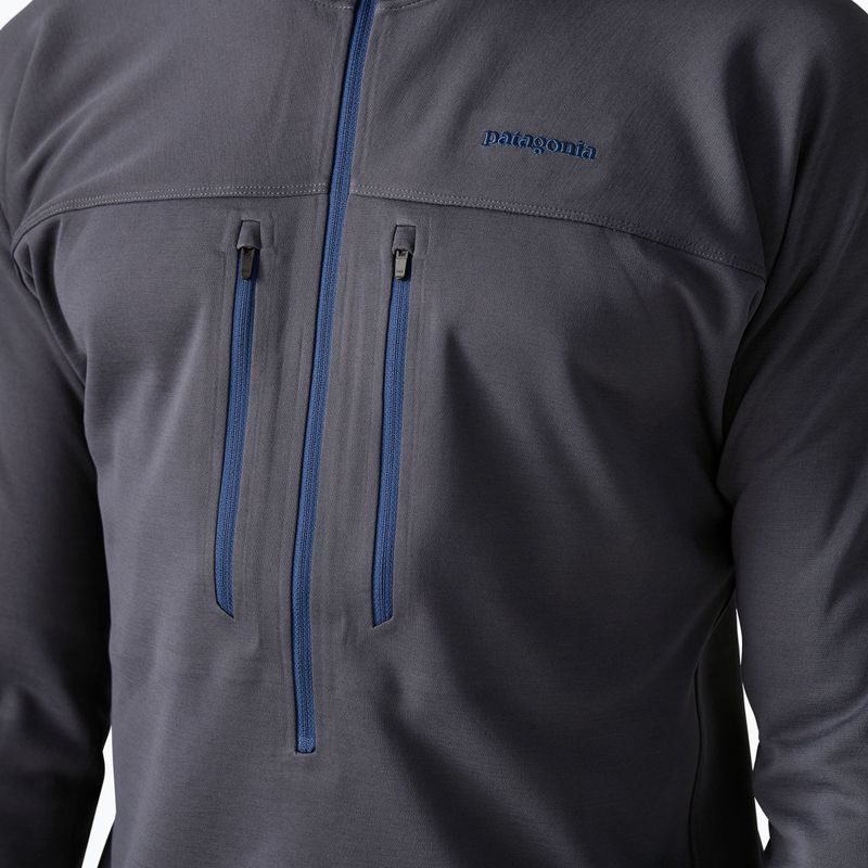 Felpa da uomo Patagonia R1 Ultralight Hoody smolder blue 7