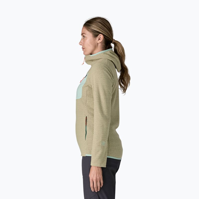 Felpa in pile da donna Patagonia R1 Air Full-Zip Hoody weathered stone 4