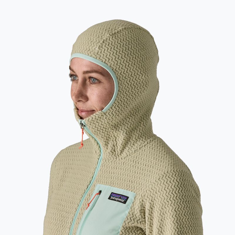 Felpa in pile da donna Patagonia R1 Air Full-Zip Hoody weathered stone 5