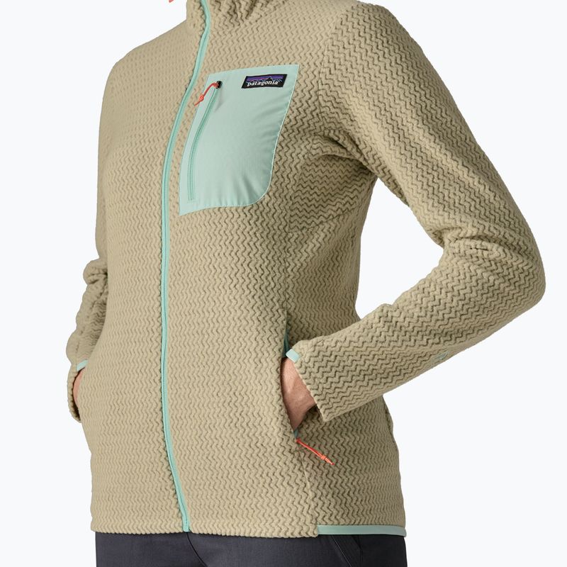 Felpa in pile da donna Patagonia R1 Air Full-Zip Hoody weathered stone 8