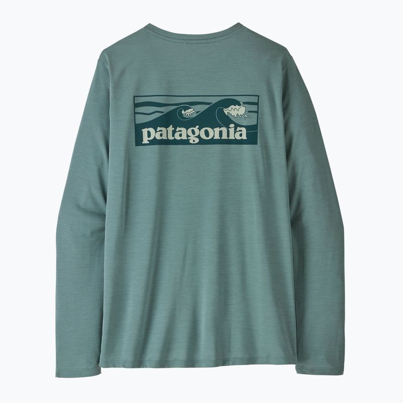 Maglia a maniche lunghe da donna Patagonia Capilene Cool Daily Shirt - Boardshort Logo blue sage/light blue sage x-dye 5