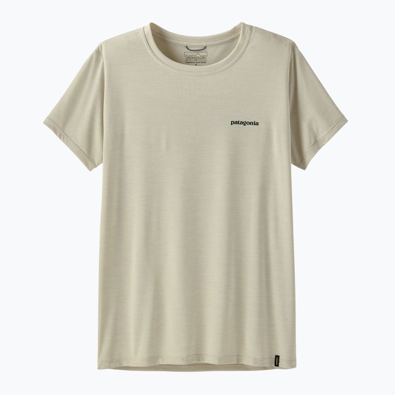 Maglietta da donna Patagonia Capilene Cool Daily Shirt - Boardshort Logo dyno white 5