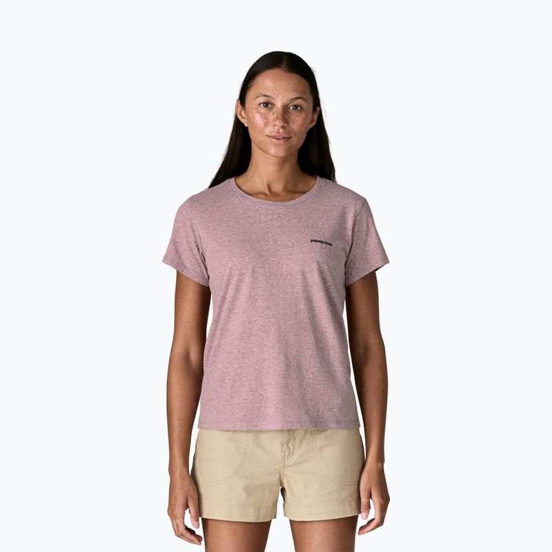 Maglietta da donna Patagonia P-6 Logo Responsibili-Tee qulet violet