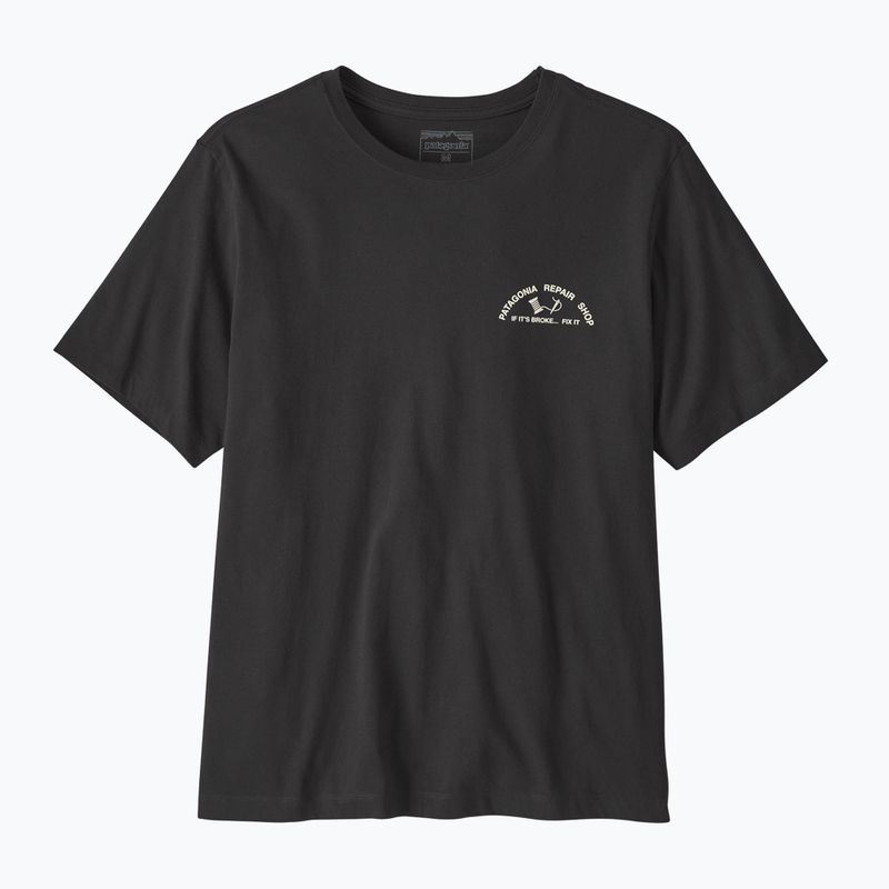 Maglietta da uomo Patagonia Repair Shop ink black