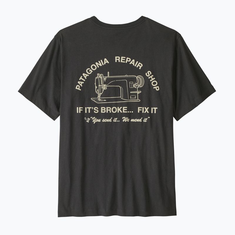 Maglietta da uomo Patagonia Repair Shop ink black 2