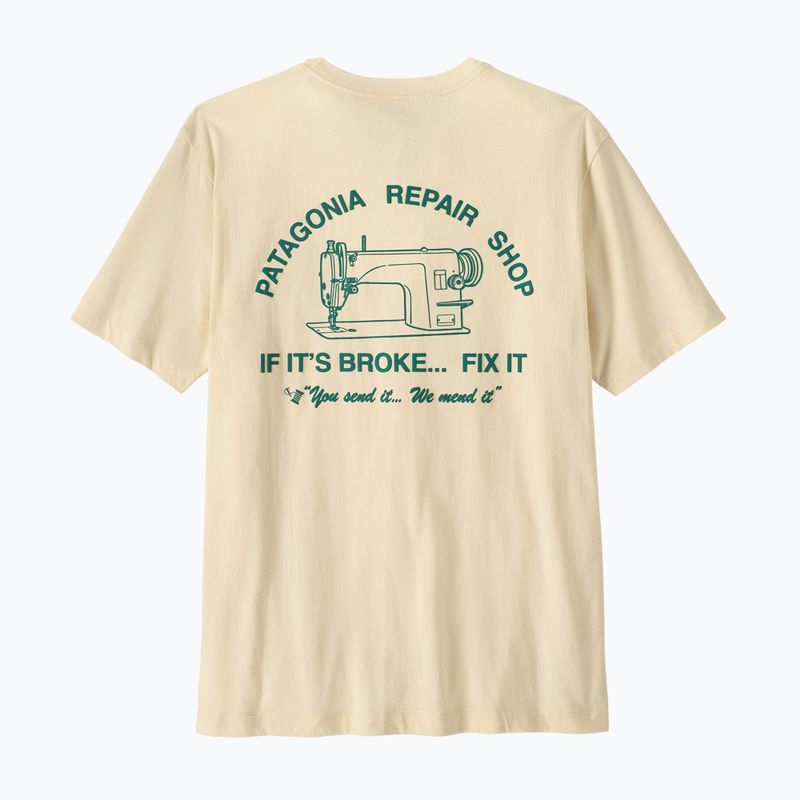 Maglietta da uomo Patagonia Repair Shop undyed natural 2