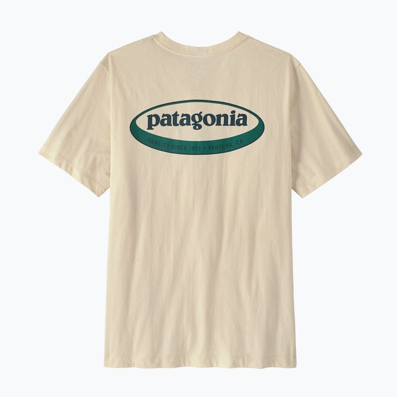 Maglietta da uomo Patagonia '95 Oval Logo undyed natural 2
