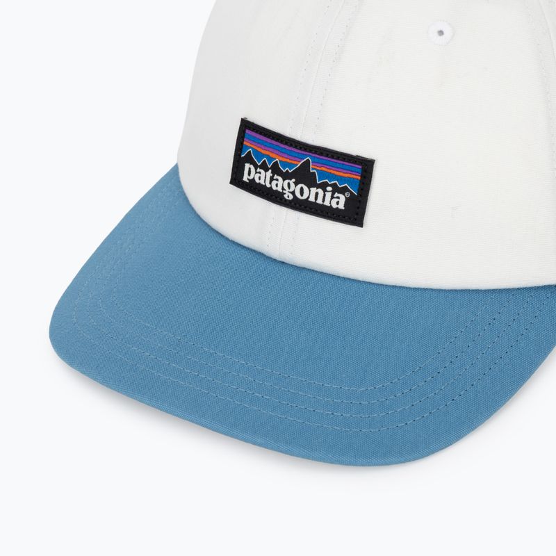 Cappellino con visiera Patagonia P-6 Label Trad birch white w/shore blue 3