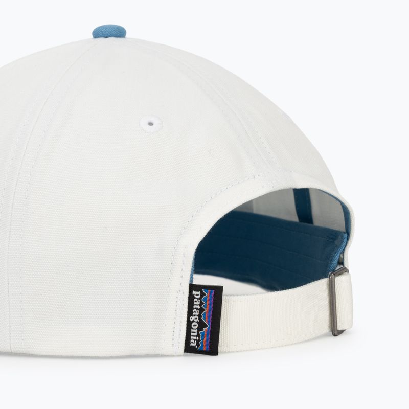 Cappellino con visiera Patagonia P-6 Label Trad birch white w/shore blue 4