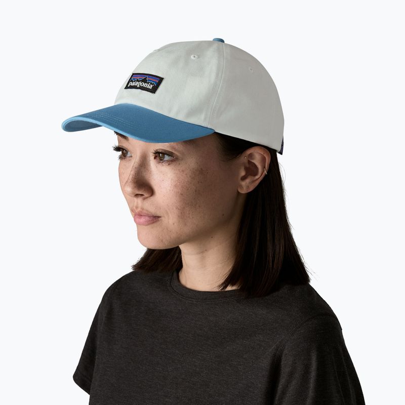 Cappellino con visiera Patagonia P-6 Label Trad birch white w/shore blue 2