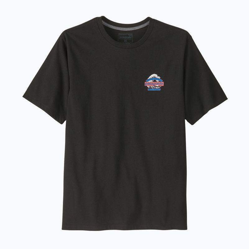 Maglietta trekking da uomo Patagonia Great Waves Responsibili Tee black
