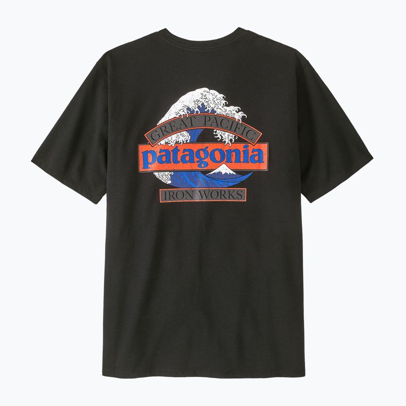 Maglietta trekking da uomo Patagonia Great Waves Responsibili Tee black 2