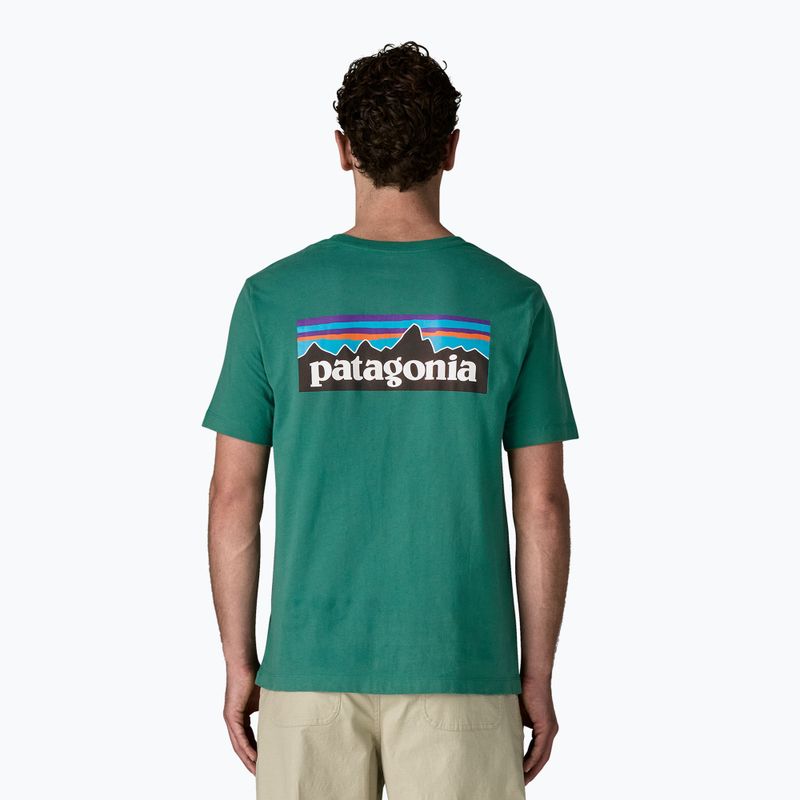Maglietta da uomo Patagonia P-6 Logo gem green 3