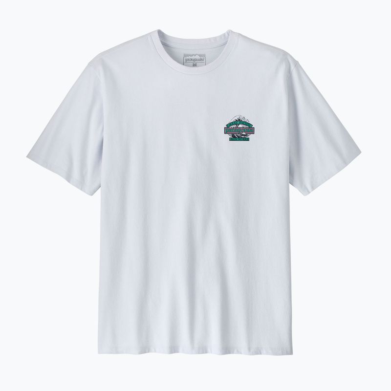 Maglietta trekking da uomo Patagonia Great Waves Responsibili Tee white