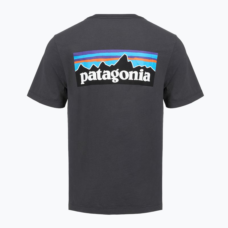 Maglietta da uomo Patagonia P-6 Logo ink black 2