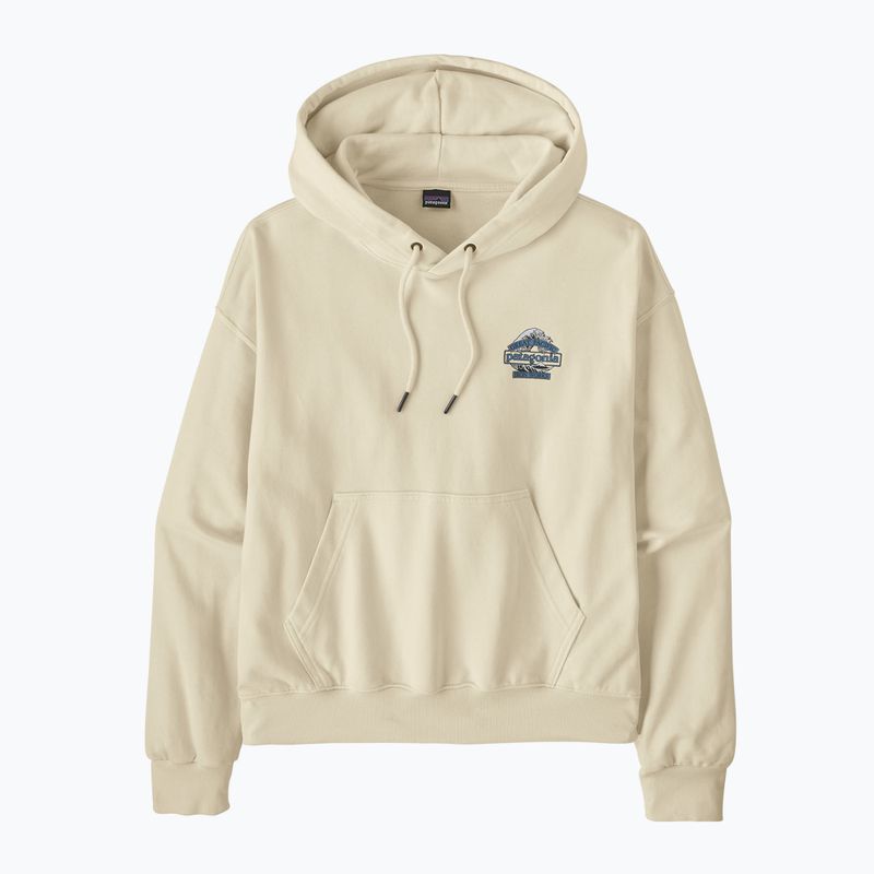 Felpa da uomo Patagonia Great Waves Daily Hoody wool white